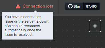 n8n Connection lost 錯誤 Error